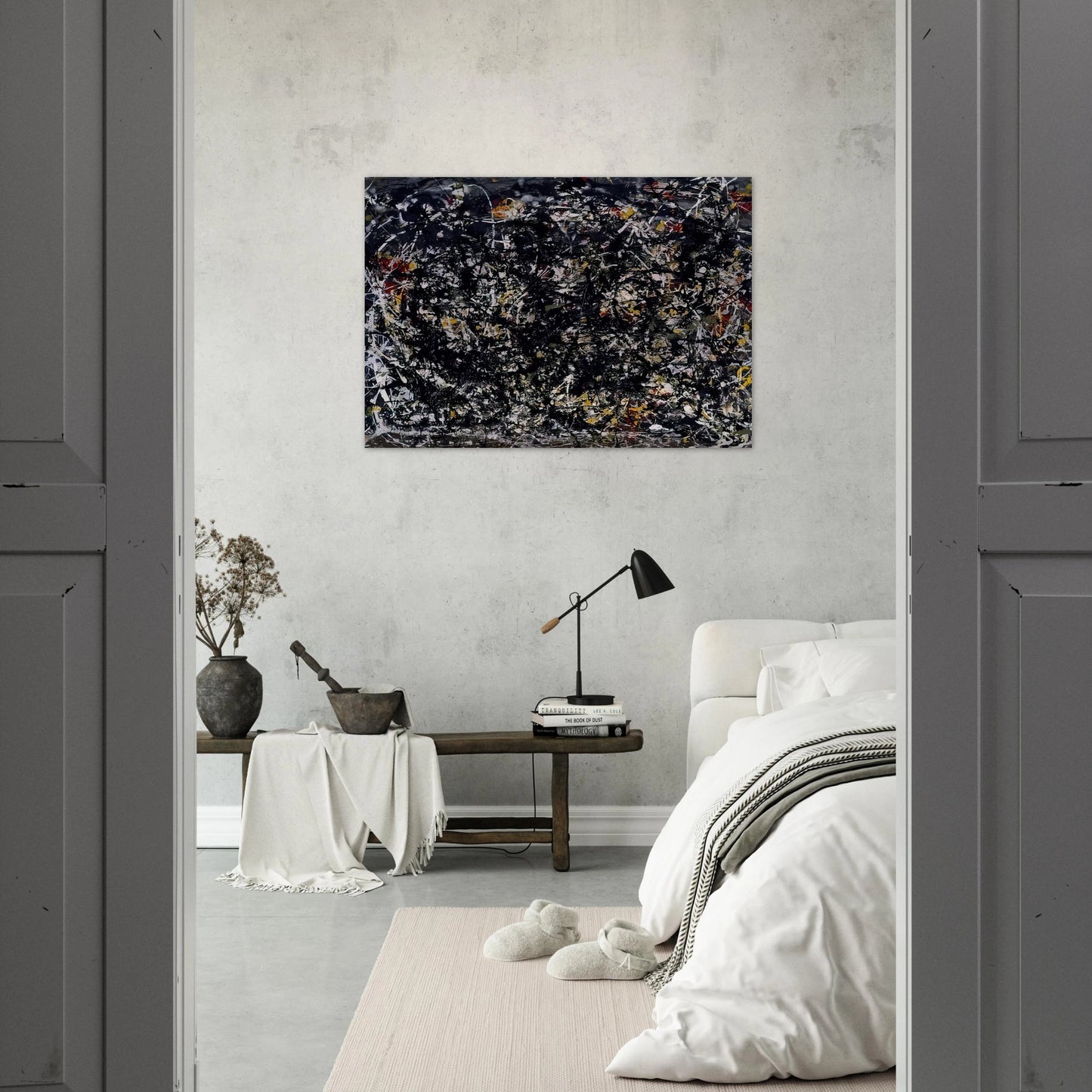 NUMBER 6 1949 - Jackson Pollock Brushed Aluminum Print - 70x100 cm / 28x40 inches | Jackson Pollock Aluminum Print | Jackson Pollock Prints