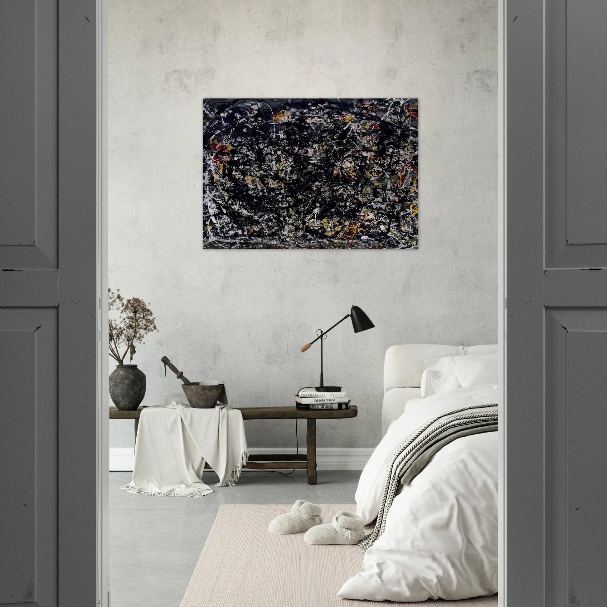 NUMBER 6 1949 - Jackson Pollock Brushed Aluminum Print - 70x100 cm / 28x40 inches | Jackson Pollock Aluminum Print | Jackson Pollock Prints