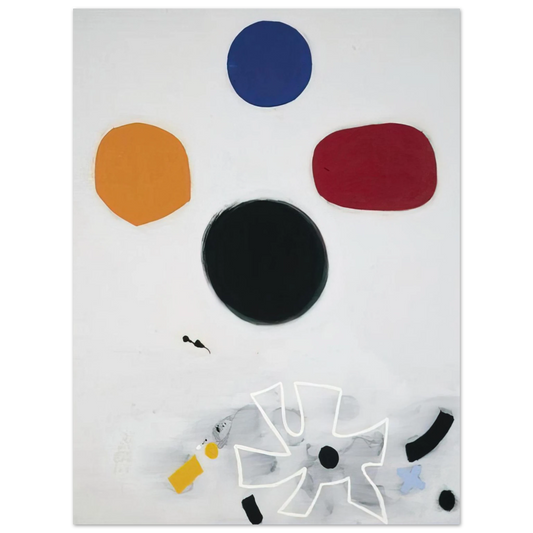 Adolph Gottlieb - White Line #2 - 1968  75x100 cm / 30x40inches Fine Art Poster