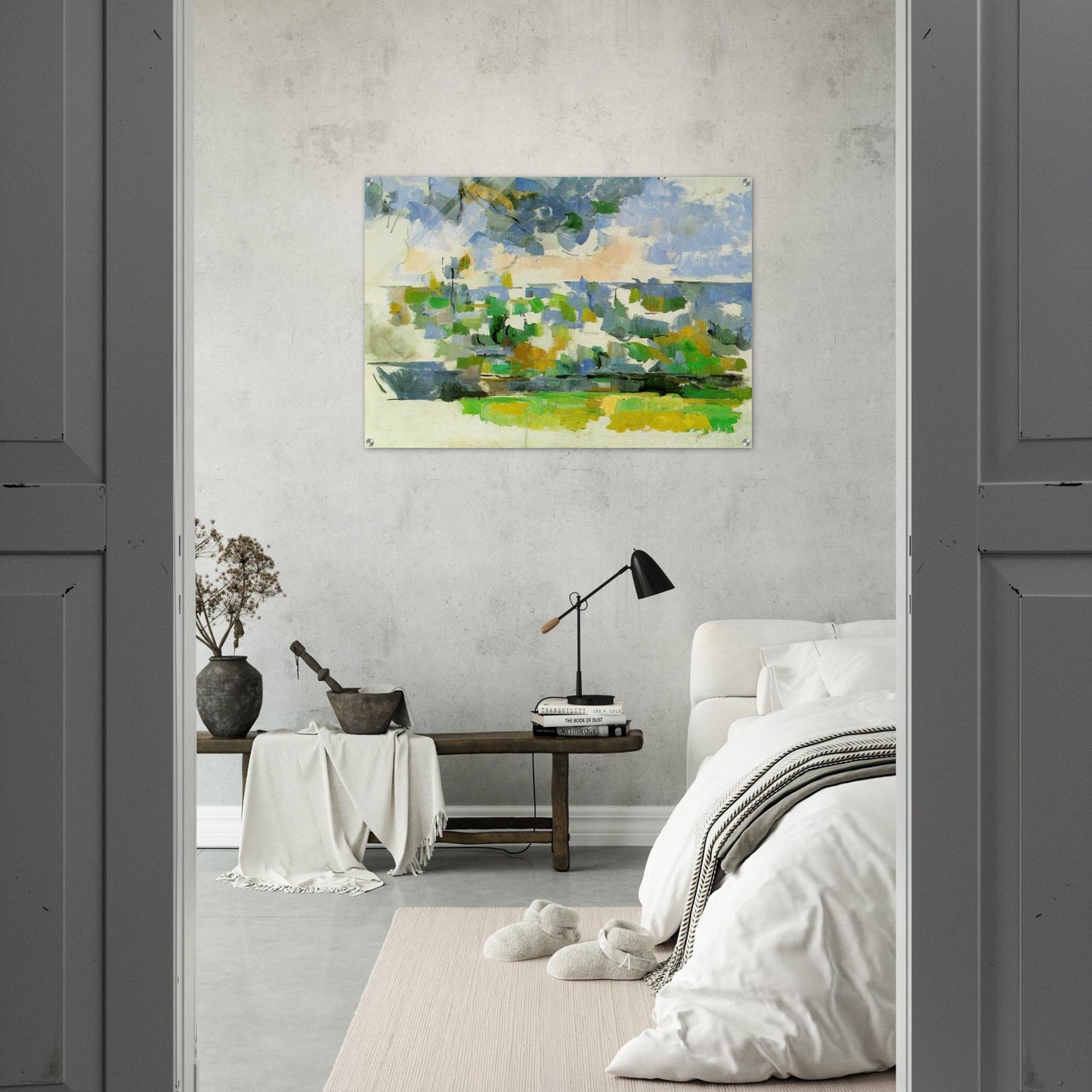 The Garden at Les Lauves - Paul Cézanne Acrylic Print - 70x100 cm / 28x40″ inches