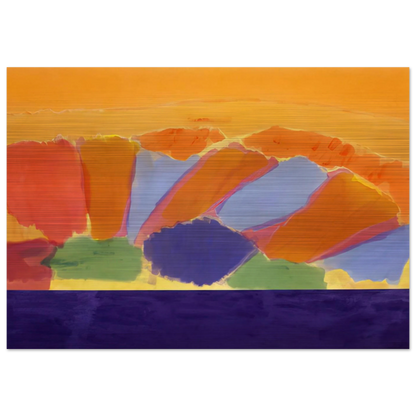 Uriel - 1978 - Ronnie Landfield Brushed Aluminum Print - 70x100 cm / 28x40 inches | Ronnie Landfield Aluminum Print | Ronnie Landfield Prints