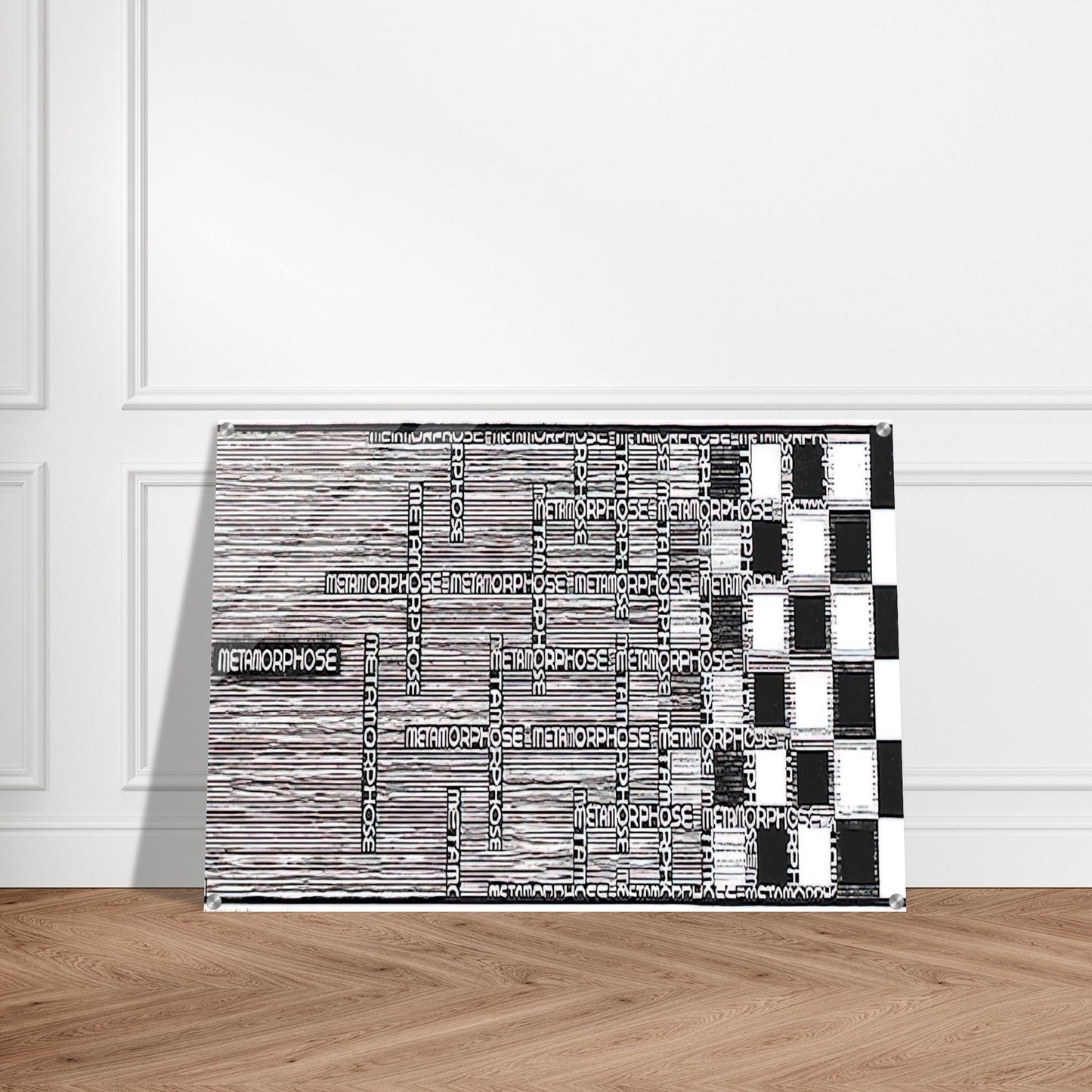 METAMORPHOSIS II EXCERPT 1 - MC Escher Acrylic Print - 70x100 cm / 28x40″ inches | Maurits Cornelis Escher Prints