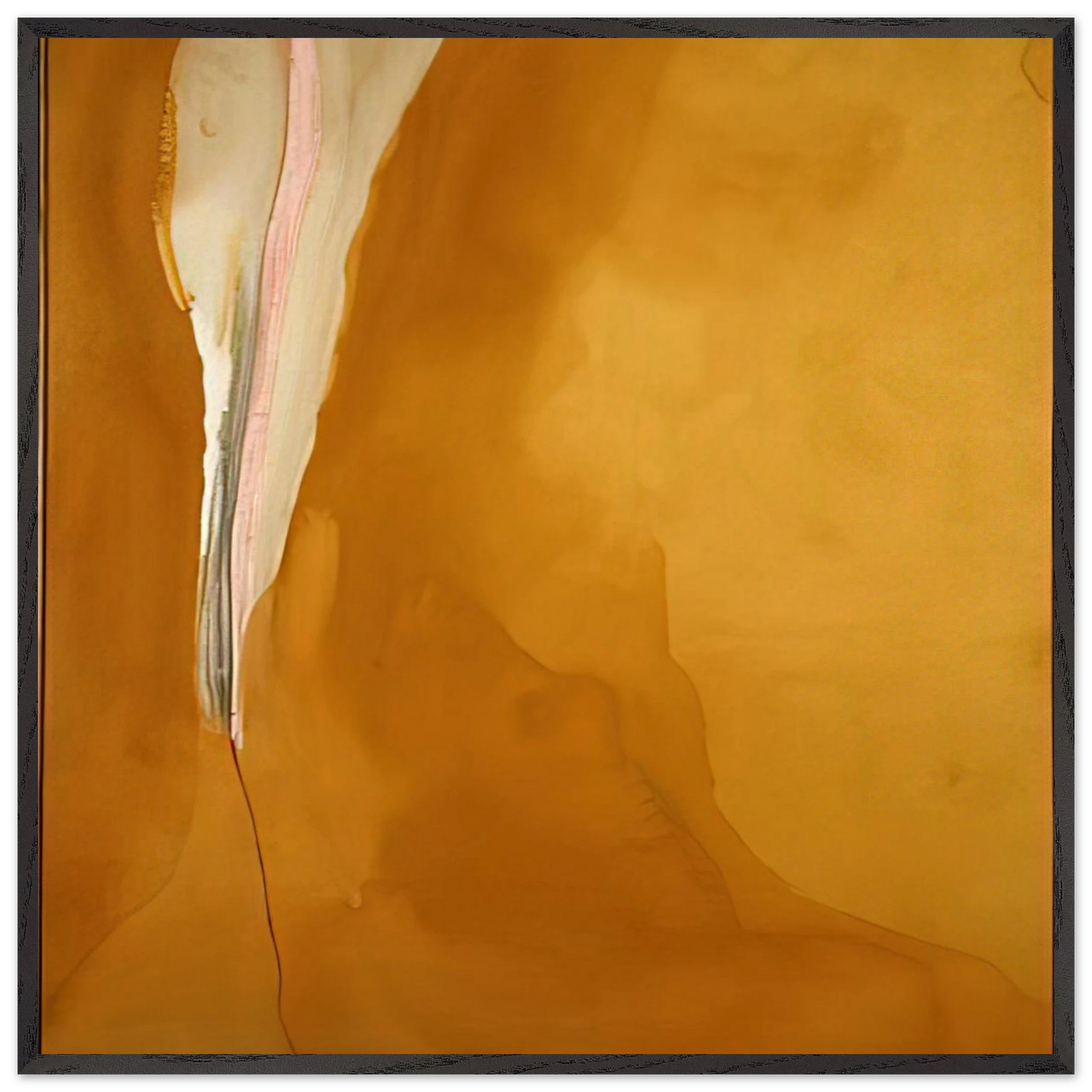 Helen Frankenthaler - Coral Wedge - 1972 Wall art - 15x20 cm / 6x8 inches - Premium Wooden Framed Poster With Fine Art Paper-canvas - White frame