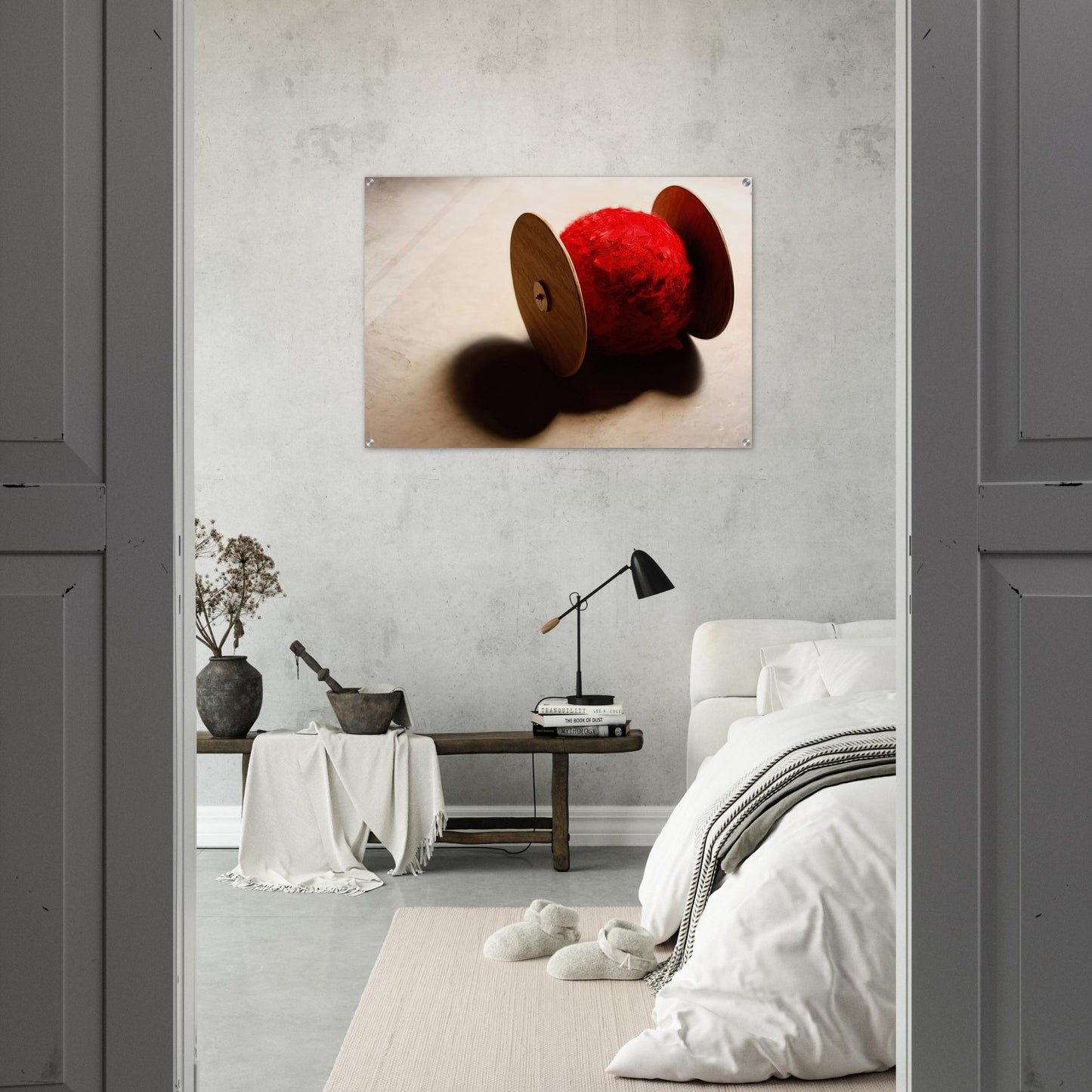 Wheels with ball - 2001 - Lygia Pape Acrylic Print - 70x100 cm / 28x40″ inches | Lygia Pape Wall Art | Lygia Pape Prints