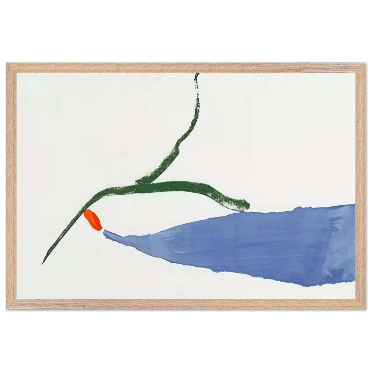 Helen Frankenthaler - A Little Zen - 1970 Wall art - 15x20 cm / 6x8 Inches - Premium Wooden Framed Poster With Fine Art Paper - Wood frame