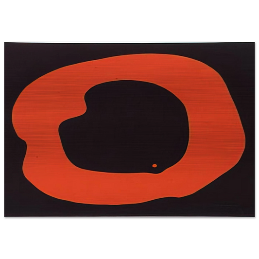 Untitled - Art Informel, Minimalism - Jiro Yoshihara Brushed Aluminum Print - 70x100 cm / 28x40 inches | Jiro Yoshihara Aluminum Print | Jiro Yoshihara Prints