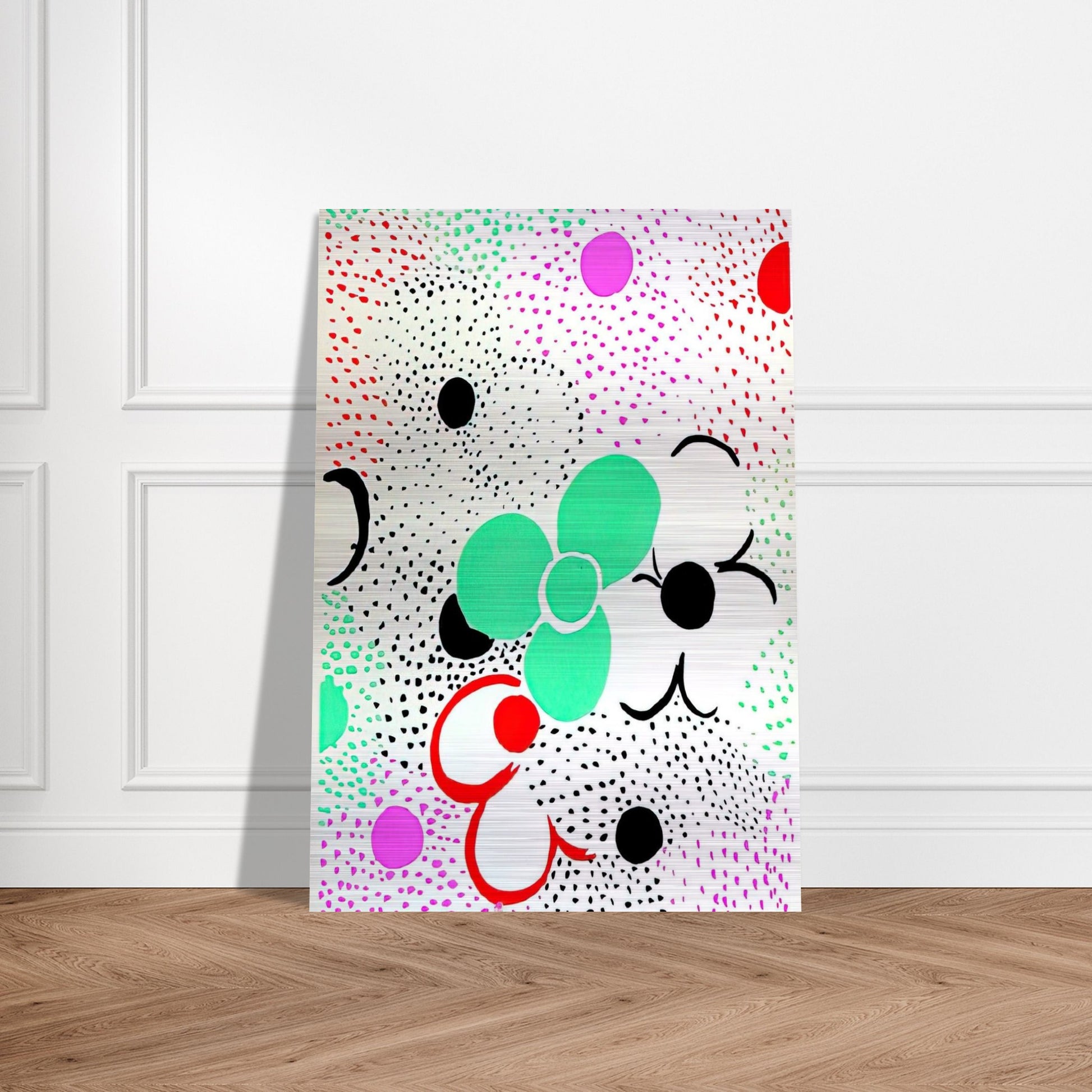 COMPOSITION 12 - Sonia Delaunay Brushed Aluminum Print - 70x100 cm / 28x40 inches | Sonia Delaunay Aluminum Print | Sonia Delaunay Prints