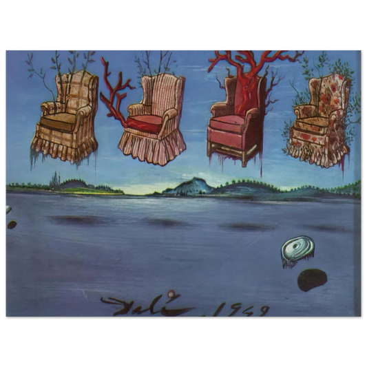Salvador Dali - FOUR ARMCHAIRS IN THE SKY  75x100 cm / 30x40inches Fine Art Poster