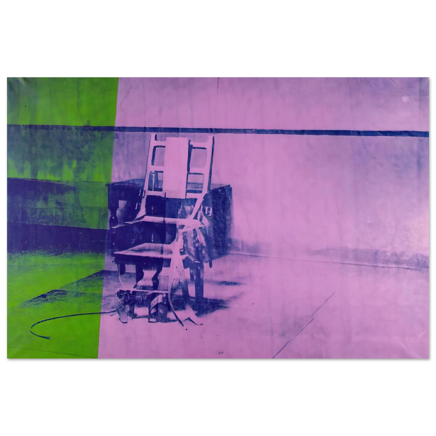 Andy Warhol - Big electric chair Fine Art Poster
