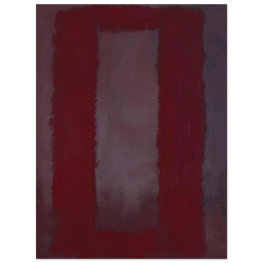 Mark Rothko - Red on Maroon - 1959 Wall Art - 21x29.7 cm / 8x12" - Fine Art Poster - -