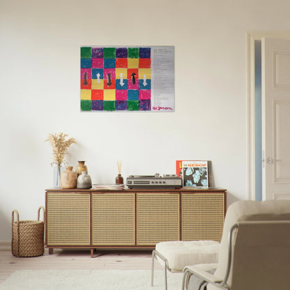 Hommage to Blake Prince tirée de l'album «1 ø Life» - 1964 - Alfred Jensen Brushed Aluminum Print - 70x100 cm / 28x40 inches | Alfred Jensen Aluminum Print | Alfred Jensen Prints