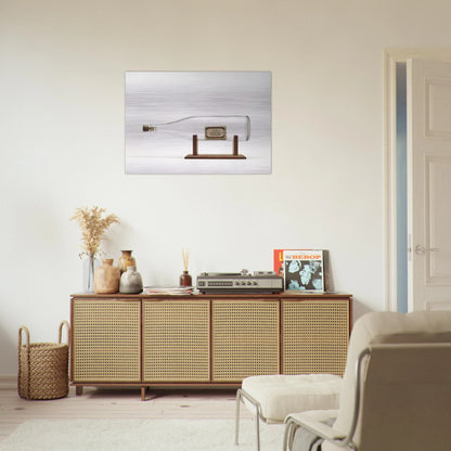 Ship in a Bottle - 1963 - Billy Apple Brushed Aluminum Print - 70x100 cm / 28x40 inches | Billy Apple Aluminum Print | Billy Apple Prints