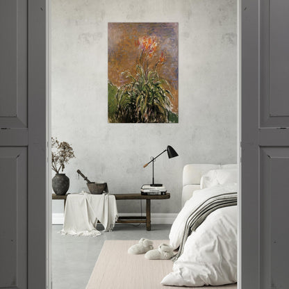 Hamerocallis - claude monet Brushed Aluminum Print - 70x100 cm / 28x40 inches | claude monet Aluminum Print | claude monet Prints
