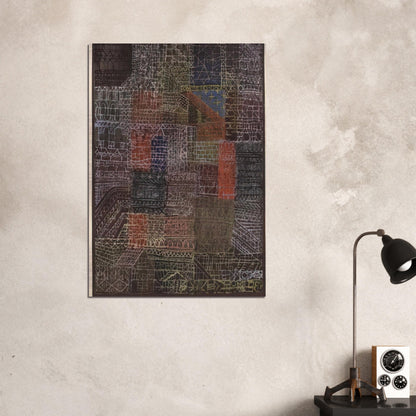 STRUCTURAL II 1924 - Paul Klee Brushed Aluminum Print - 70x100 cm / 28x40 inches | Paul Klee Aluminum Print | Paul Klee Prints