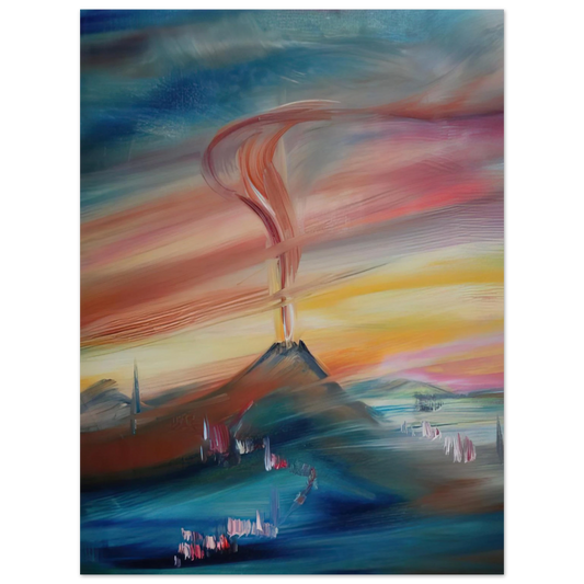 Konrad Zuse - After Eruption of the Hessian Skittles  75x100 cm / 30x40inches Fine Art Poster