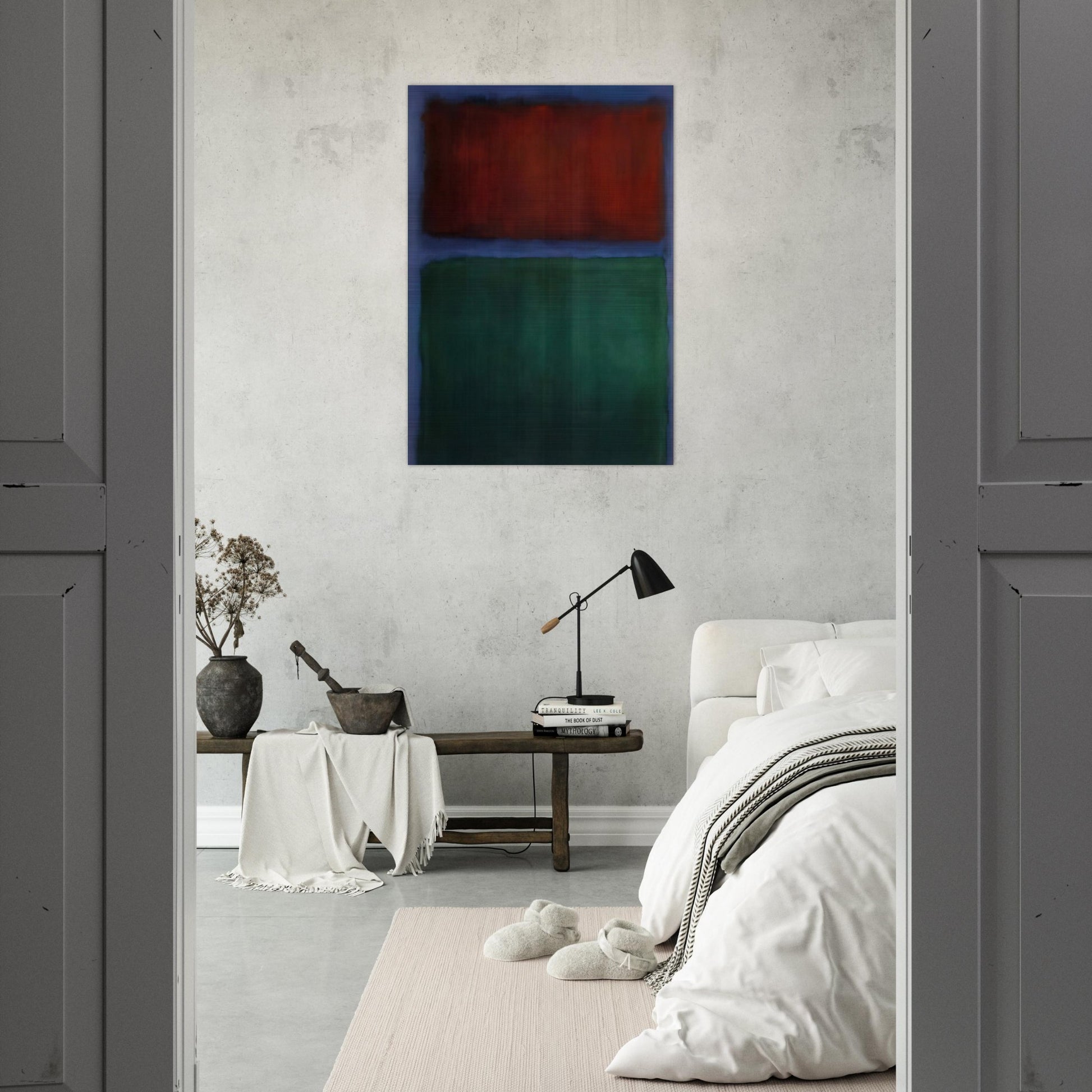 Earth and Green - 1955 - Mark Rothko Brushed Aluminum Print - 70x100 cm / 28x40 inches | Mark Rothko Aluminum Print | Mark Rothko Prints
