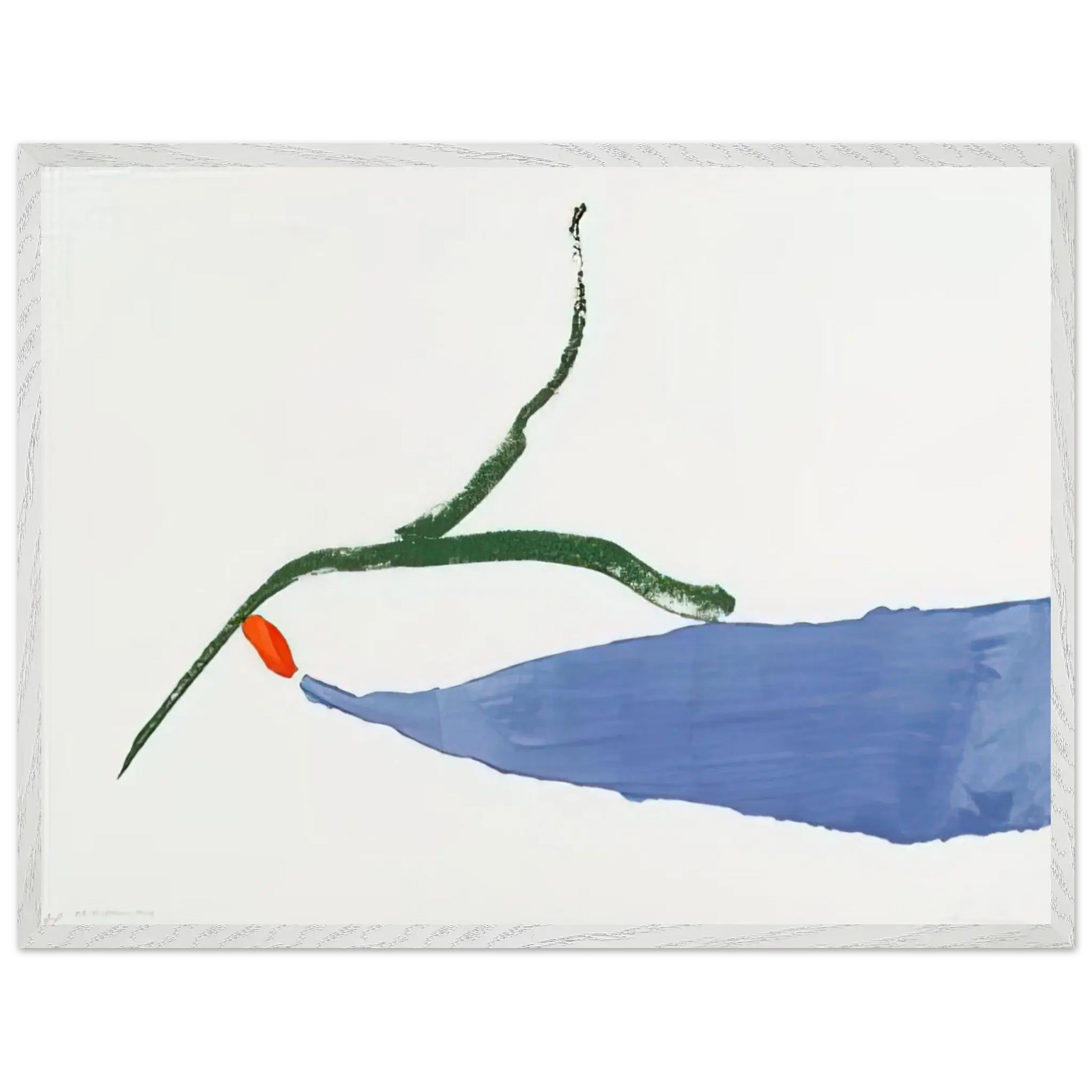 Helen Frankenthaler - A Little Zen - 1970 Wall art - 27x35 cm / 11x14 Inches - Premium Wooden Framed Poster With Fine Art Paper - Black frame
