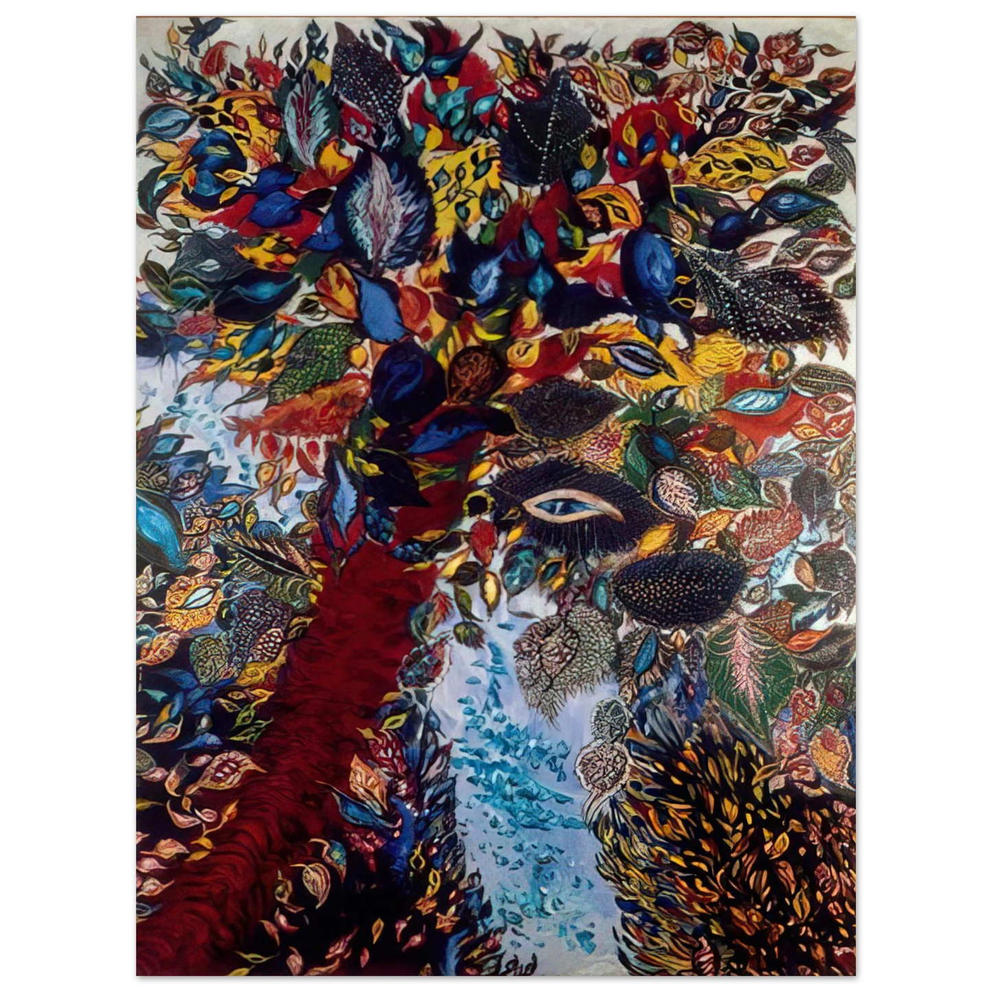 Seraphine Louis - The Tree of Paradise  75x100 cm / 30x40inches Fine Art Poster