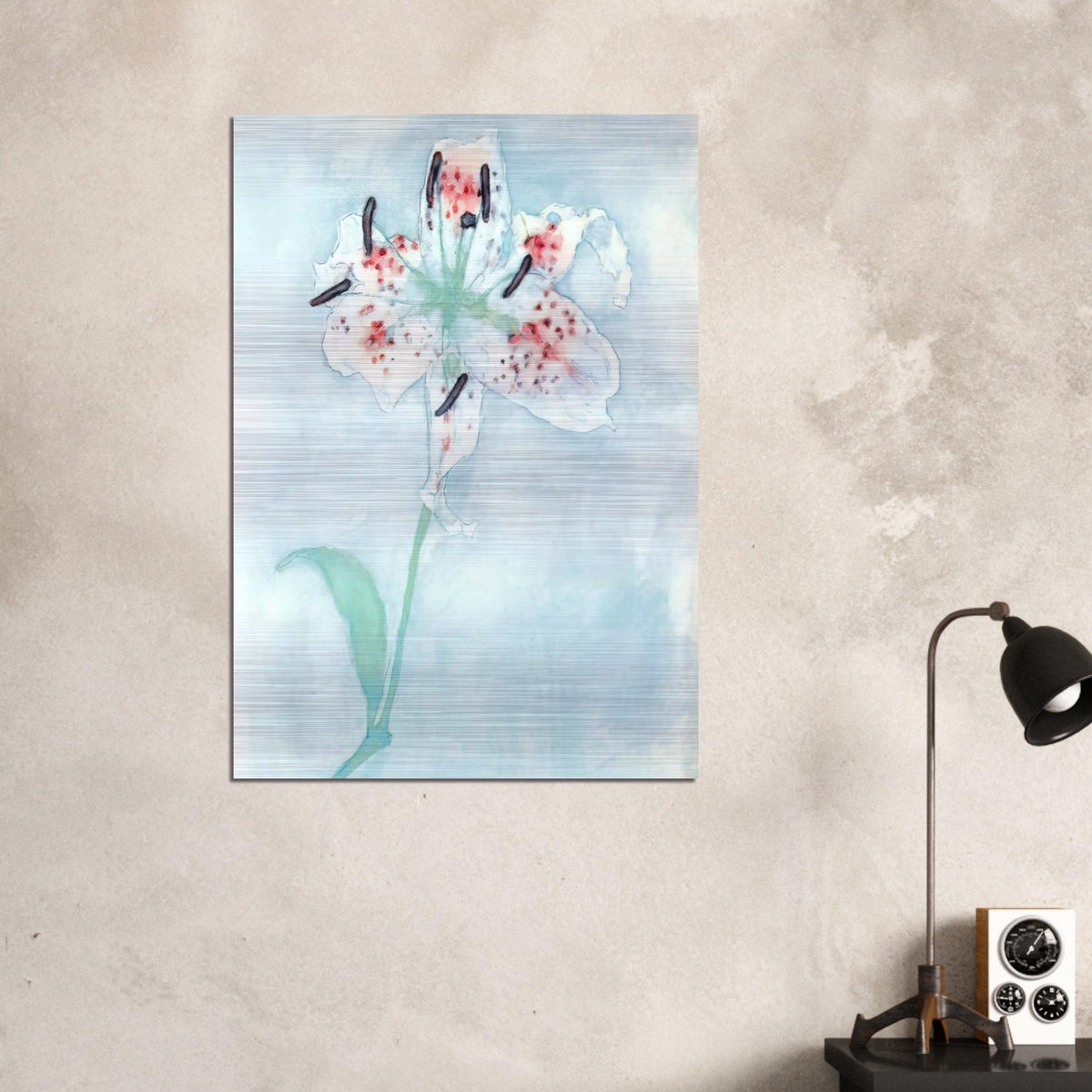 Lily - Piet Mondrian Brushed Aluminum Print - 70x100 cm / 28x40 inches | Piet Mondrian Aluminum Print | Piet Mondrian Prints