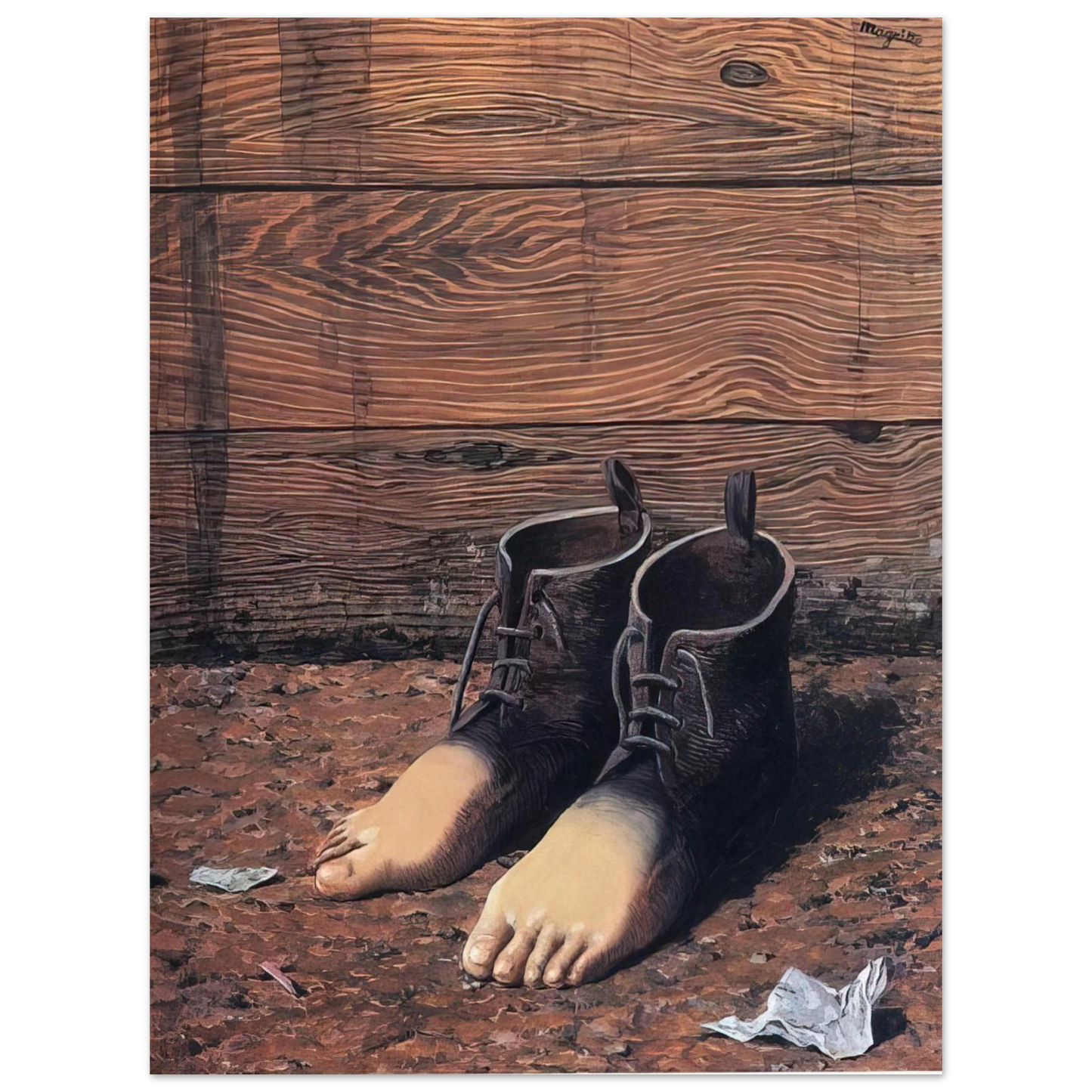 Rene Magritte - THE RED MODEL 1935  75x100 cm / 30x40inches Fine Art Poster