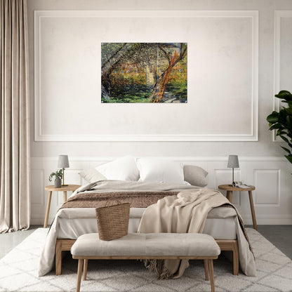 Garden at Vetheuil - claude monet Acrylic Print - 70x100 cm / 28x40″ inches | claude monet Wall Art | claude monet Prints