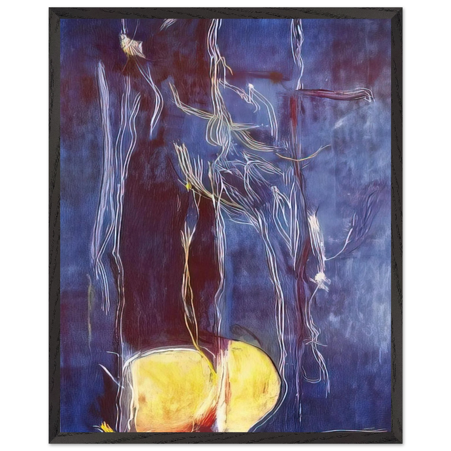 Helen Frankenthaler - All About Blue - 1994 Wall art - A2 (42 x 59.4  cm) - Fine Art Poster-canvas - -