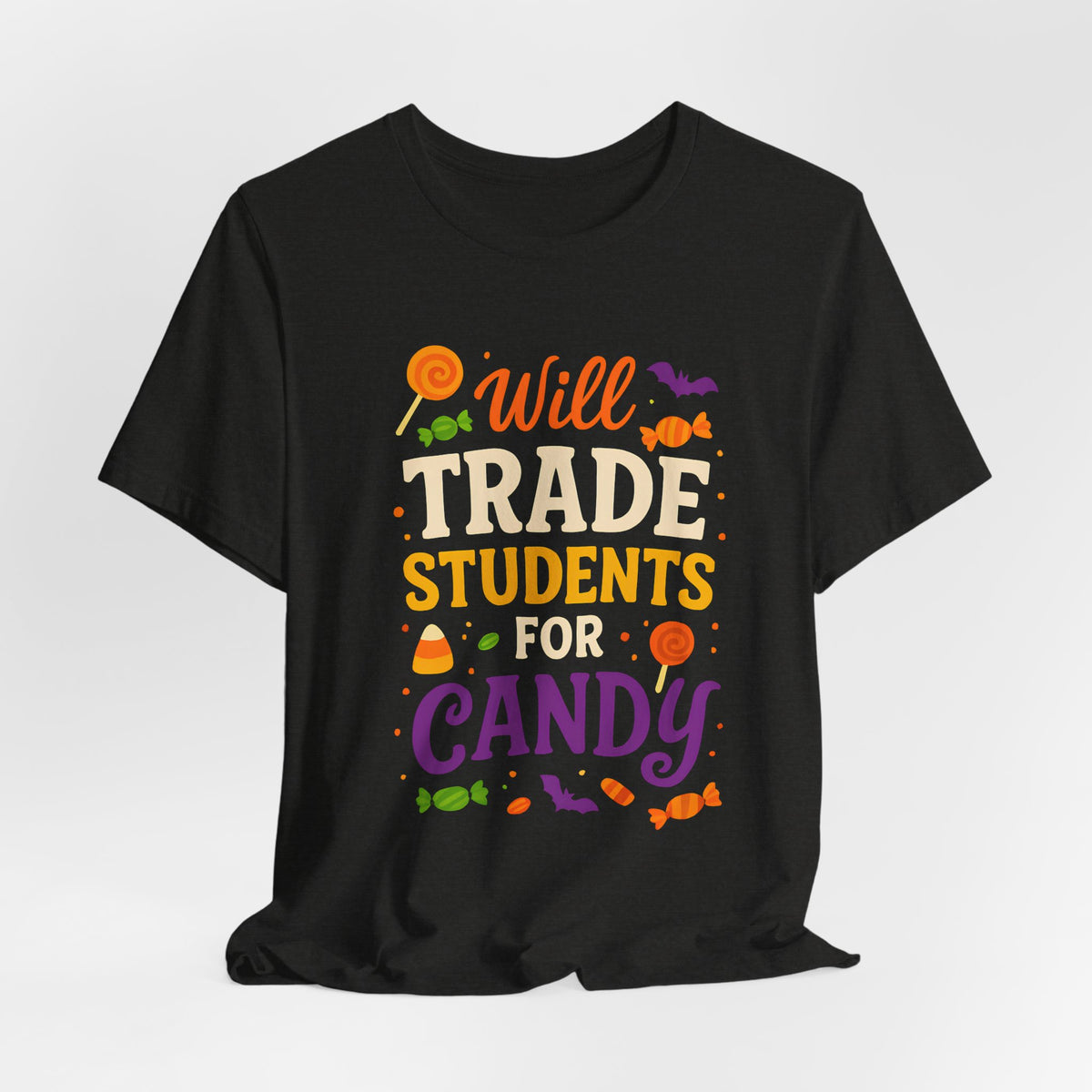 Ich tausche Schüler gegen Süßigkeiten – Lehrer-T-Shirt für Halloween – Niedliches Halloween-Kostüm