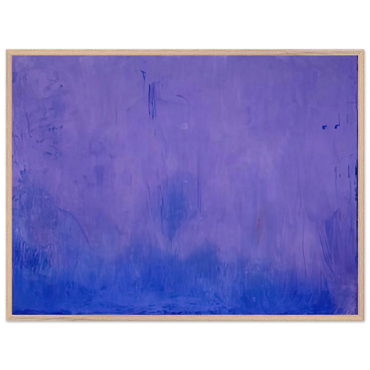 Helen Frankenthaler - Warming Trend, 2002- Wall Art - 30x40 cm / 12x16 inches - Premium Wooden Framed Poster With Fine Art Paper-canvas - White frame