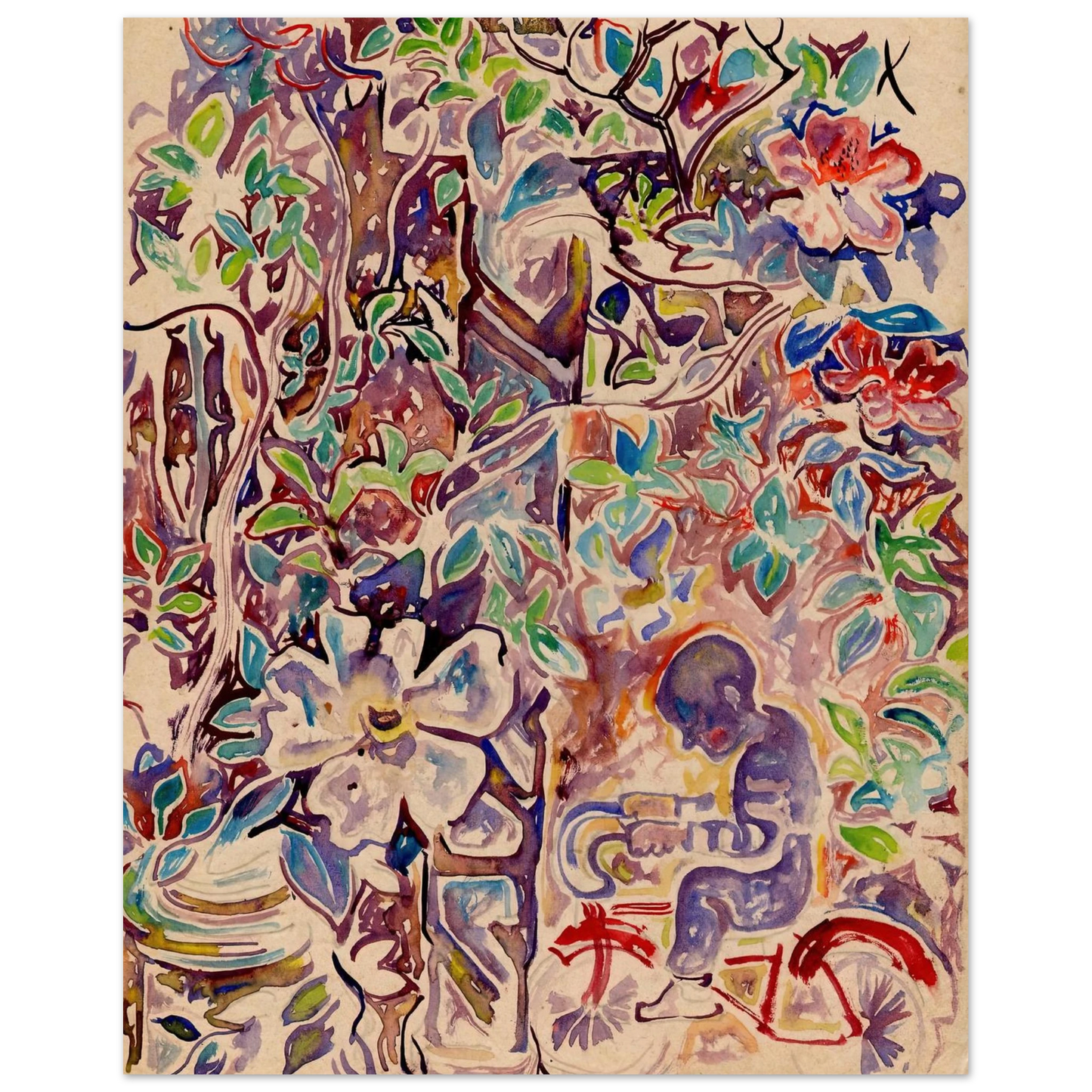 Walter Inglis Anderson - Walter Anderson Wall art - 15x20 cm / 6x8 inches - Premium Wooden Framed Poster With Fine Art Paper-canvas - Wood frame