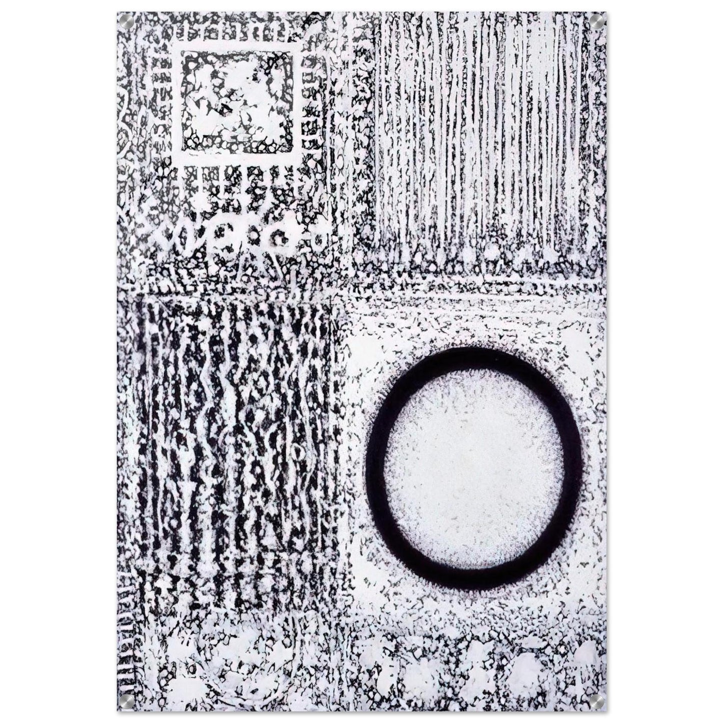 Circle by the Falling Waters - 1980 - Richard Pousette-Dart Acrylic Print - 70x100 cm / 28x40″ inches | Richard Pousette-Dart Wall Art | Richard Pousette-Dart Prints