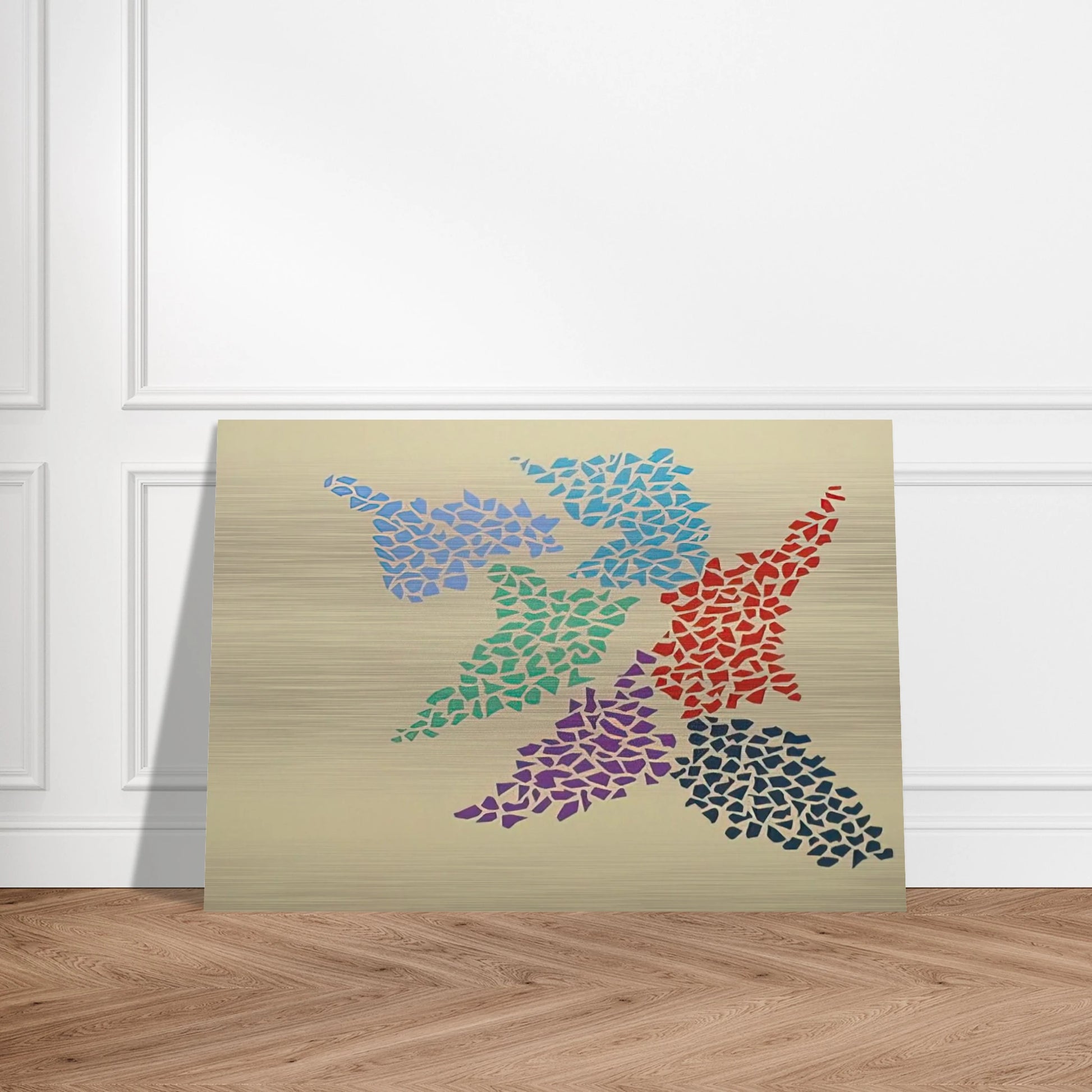 Confetti Pattern - 1973 - Robert Goodnough Brushed Aluminum Print - 70x100 cm / 28x40 inches | Robert Goodnough Aluminum Print | Robert Goodnough Prints