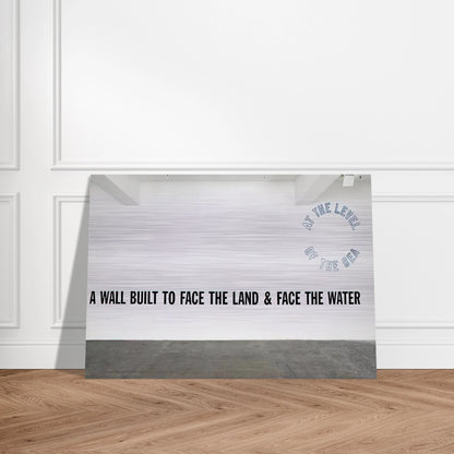A Wall Built... - 2008 - Lawrence Weiner Brushed Aluminum Print - 70x100 cm / 28x40 inches | Lawrence Weiner Aluminum Print | Lawrence Weiner Prints