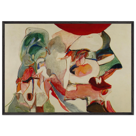 Henrique VIII - 1966 - Menez 70x100 cm / 28x40 inches Framed Art Print – Black Wooden Frame