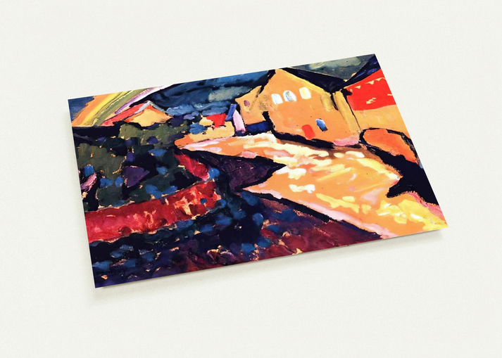 MURNAU WITH RAINBOW 1909 By Wassily Kandinsky Pack of 10 Post Cards | Wassily Kandinsky Post Cards | A6 (10.5 x 14.8 cm) - 4.1 x 5.8 inches