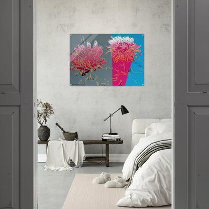 Kiku - Andy Warhol Acrylic Print - 70x100 cm / 28x40″ inches
