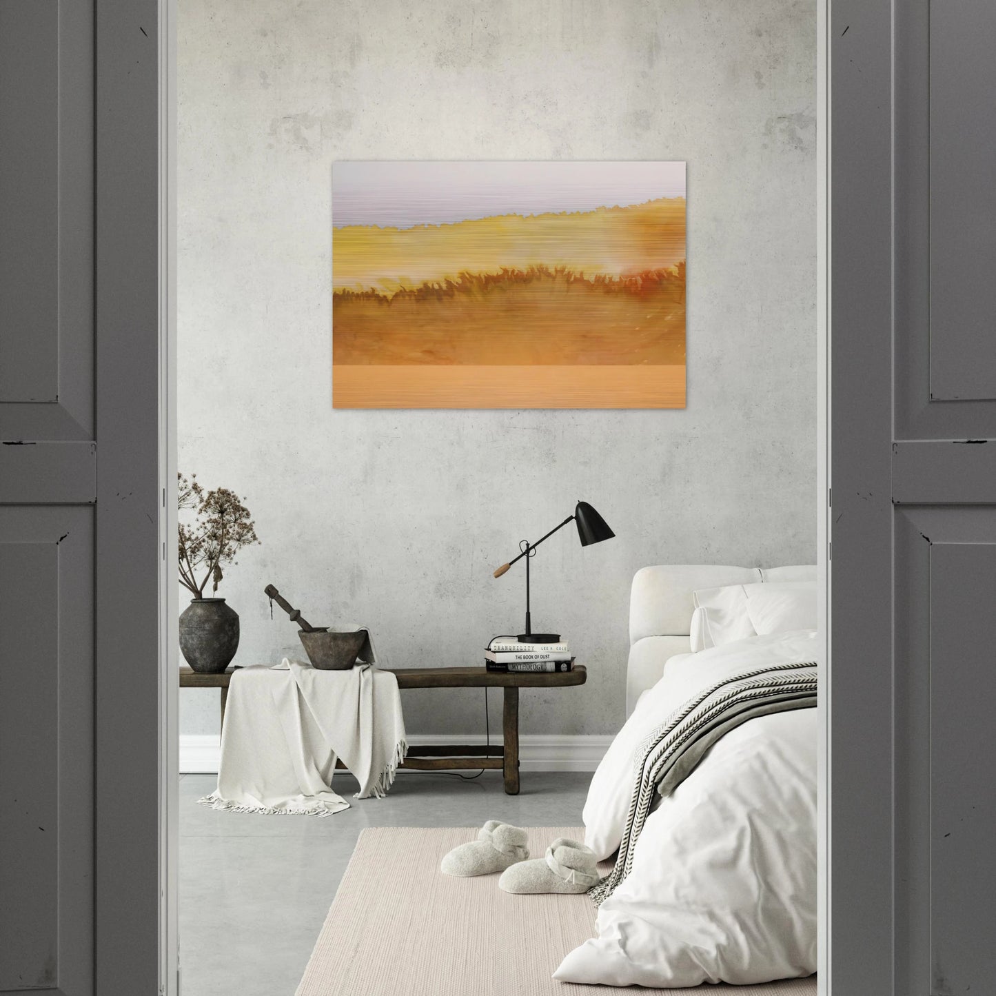 Sun Castle - 1979 - Ronnie Landfield Brushed Aluminum Print - 70x100 cm / 28x40 inches | Ronnie Landfield Aluminum Print | Ronnie Landfield Prints