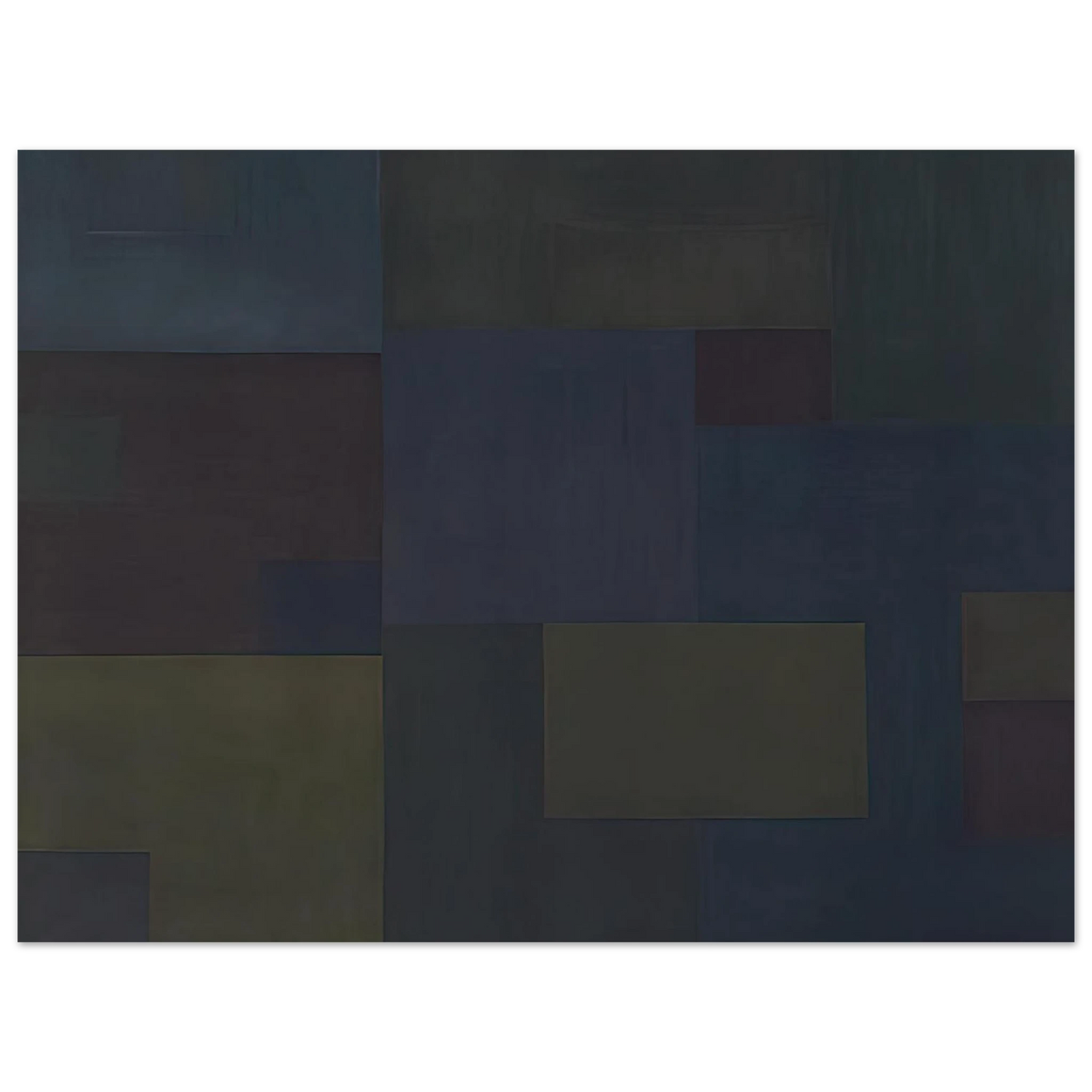 Ad Reinhardt - Number 17 - 1953  75x100 cm / 30x40inches Fine Art Poster