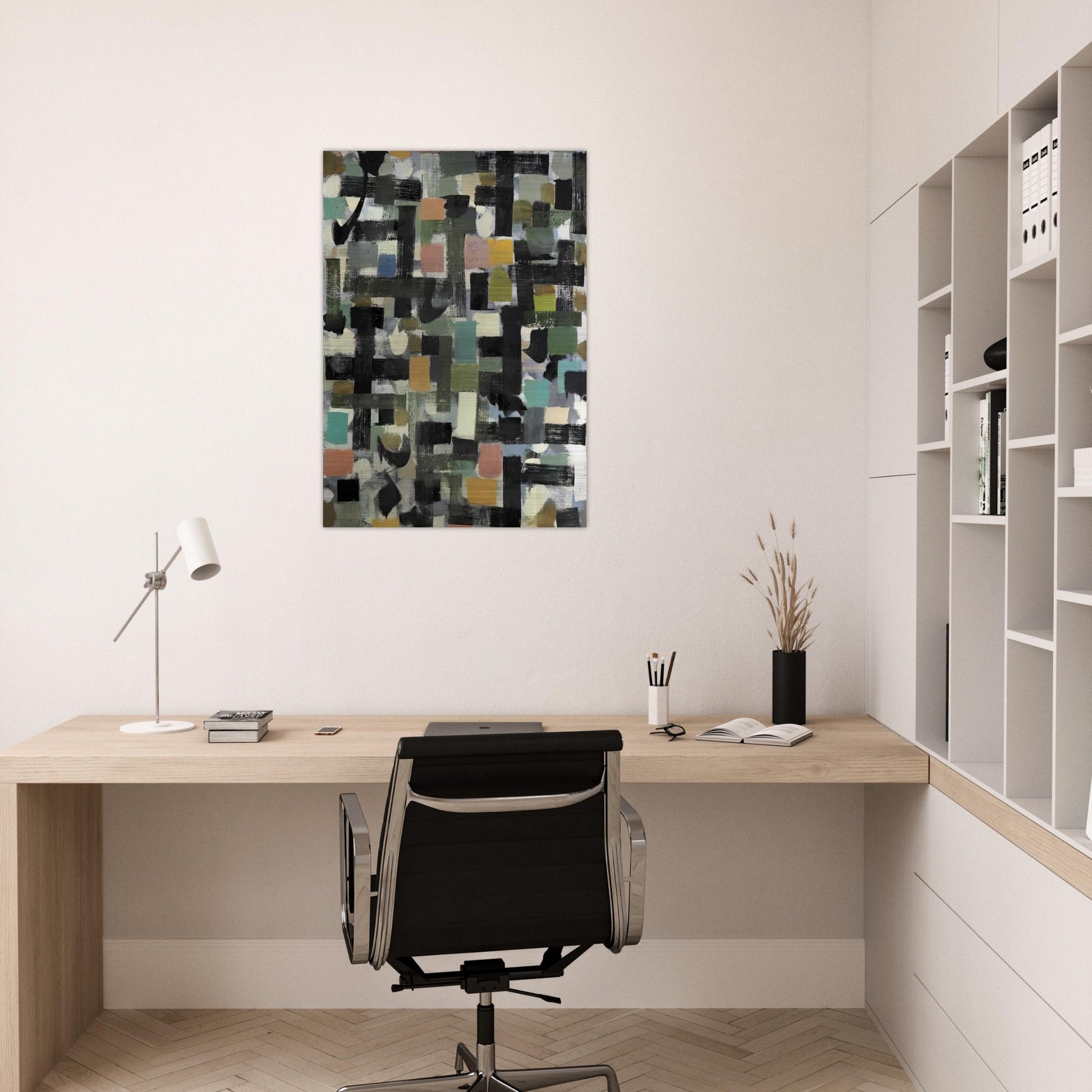 Shapes - 1950 - Bradley Walker Tomlin Brushed Aluminum Print - 70x100 cm / 28x40 inches | Bradley Walker Tomlin Aluminum Print | Bradley Walker Tomlin Prints