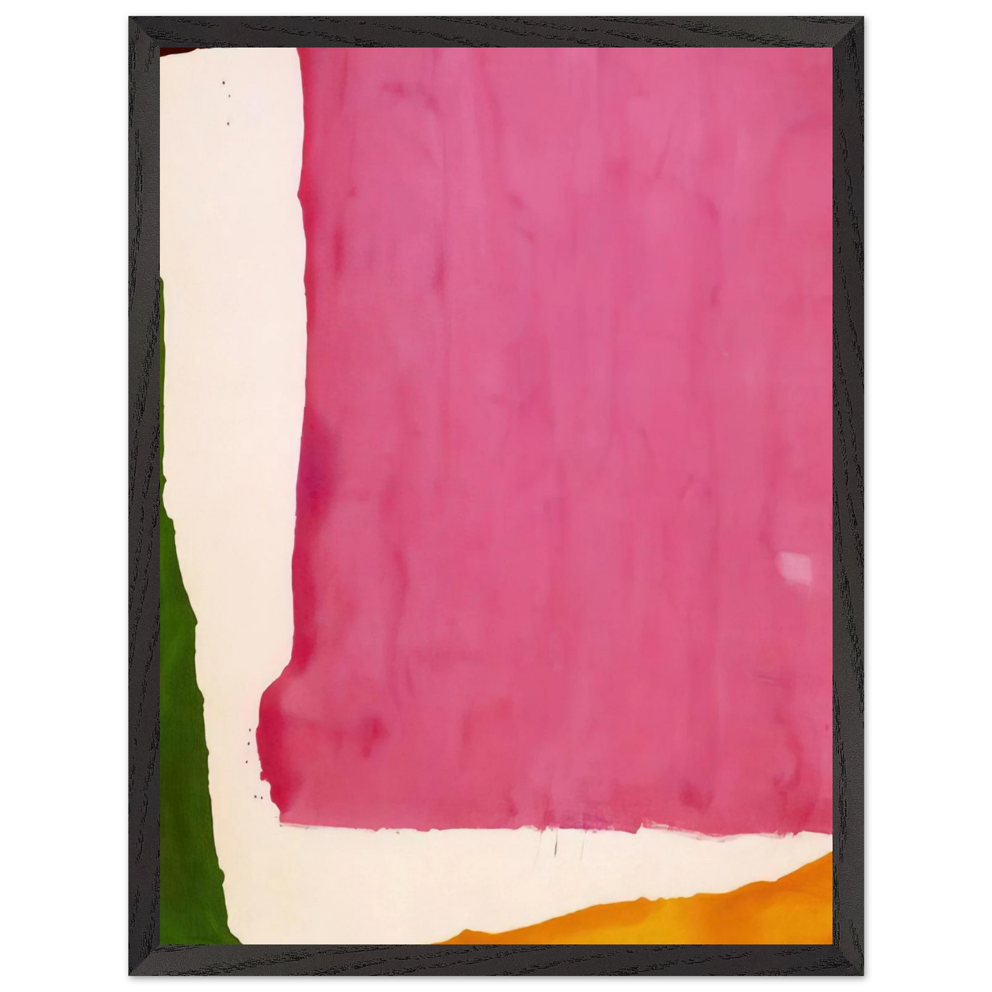 Helen Frankenthaler - Mauve District - 1966 Wall art - A2 (42 x 59.4  cm) - Premium Wooden Framed Poster With Fine Art Paper-canvas - White frame