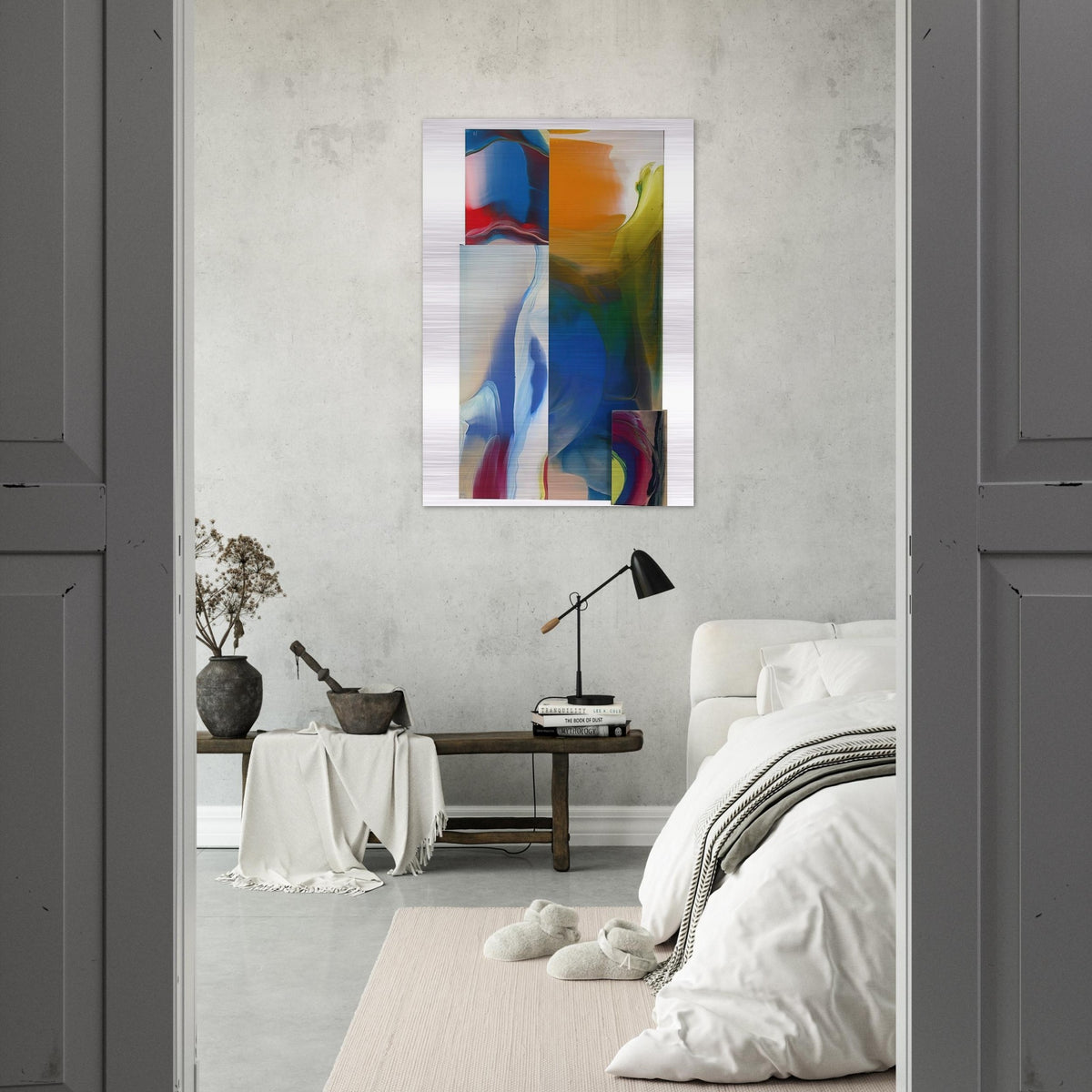 Lot and Square - Sam Gilliam Brushed Aluminum Print - 70x100 cm / 28x40 inches | Sam Gilliam Aluminum Print | Sam Gilliam Prints
