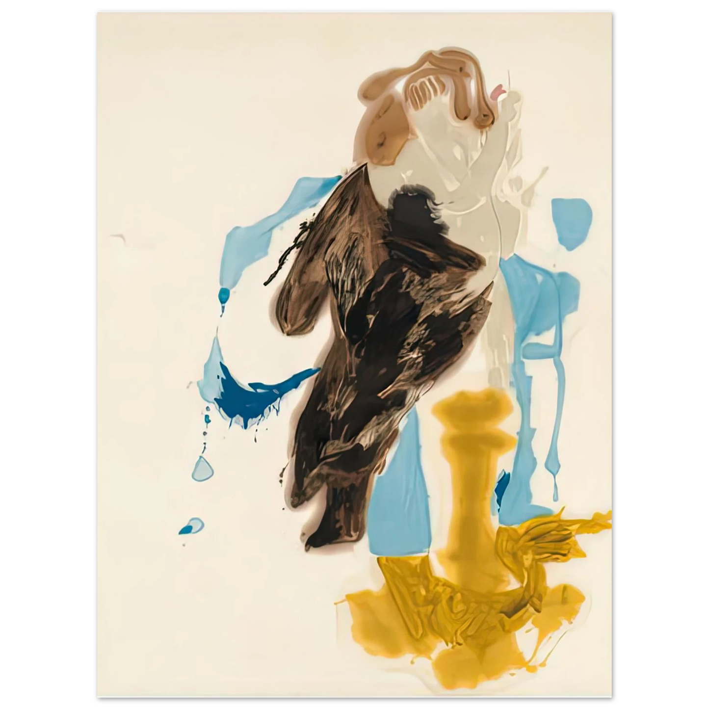 Helen Frankenthaler - After Rubens, 1961- Wall Art - 30x40 cm / 12x16 inches - Premium Wooden Framed Poster With Fine Art Paper-canvas - White frame