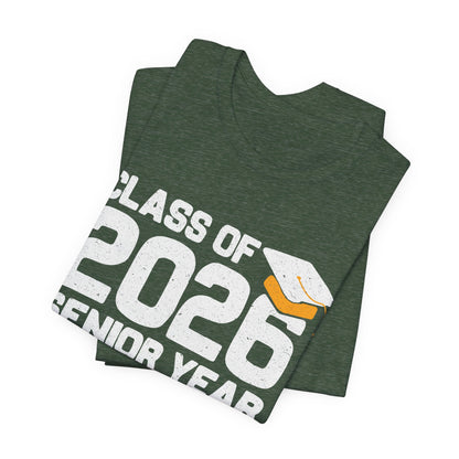 Abschluss-T-Shirt für den Jahrgang 2026, Abschluss-Shirt, Unisex-Abschlussgeschenk, Kleidung für Highschool-Absolventen, T-Shirt für Studienanfänger