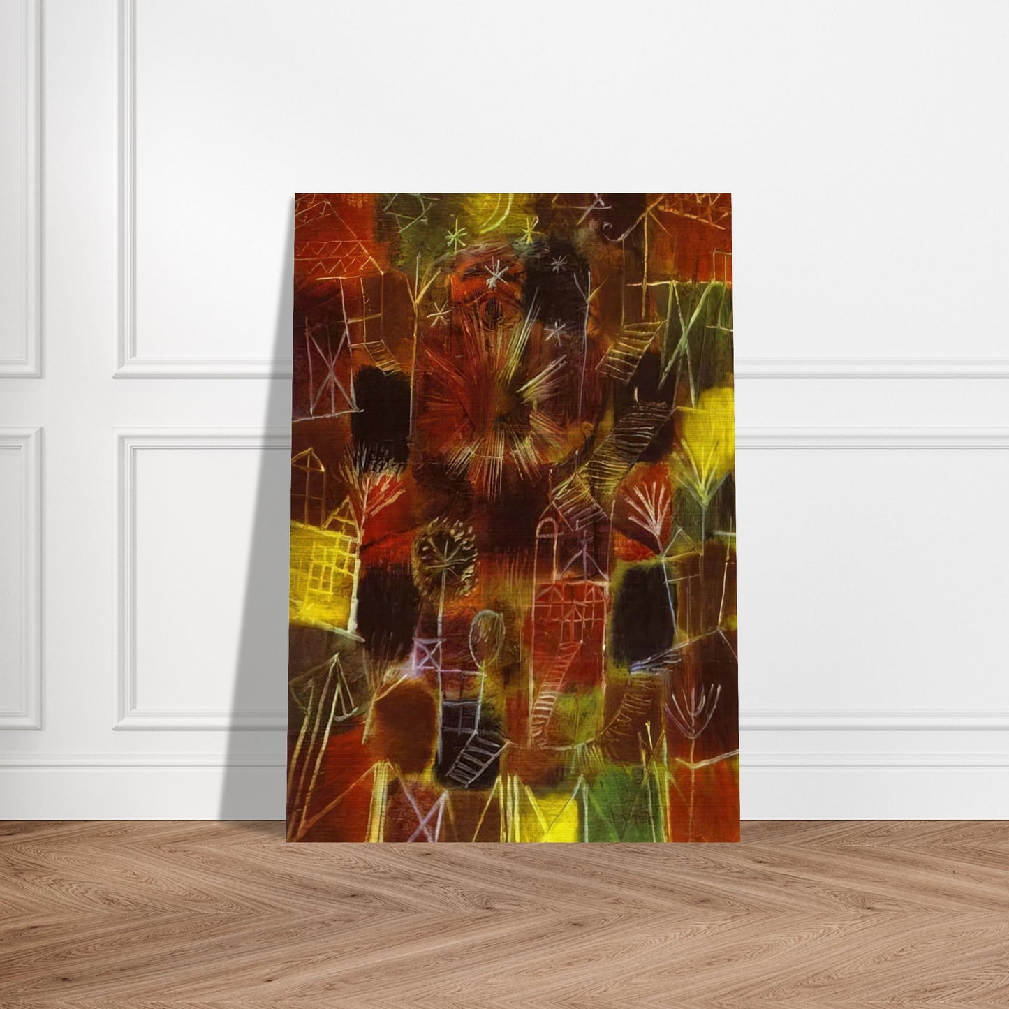 COSMIC COMPOSITION 1919 - Paul Klee Brushed Aluminum Print - 70x100 cm / 28x40 inches | Paul Klee Aluminum Print | Paul Klee Prints