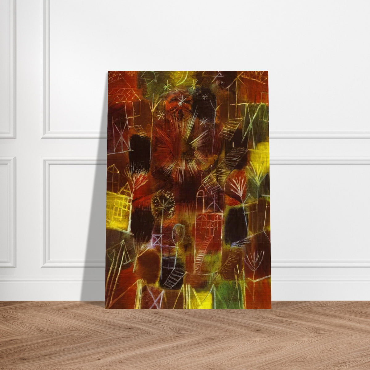 COSMIC COMPOSITION 1919 - Paul Klee Brushed Aluminum Print - 70x100 cm / 28x40 inches | Paul Klee Aluminum Print | Paul Klee Prints