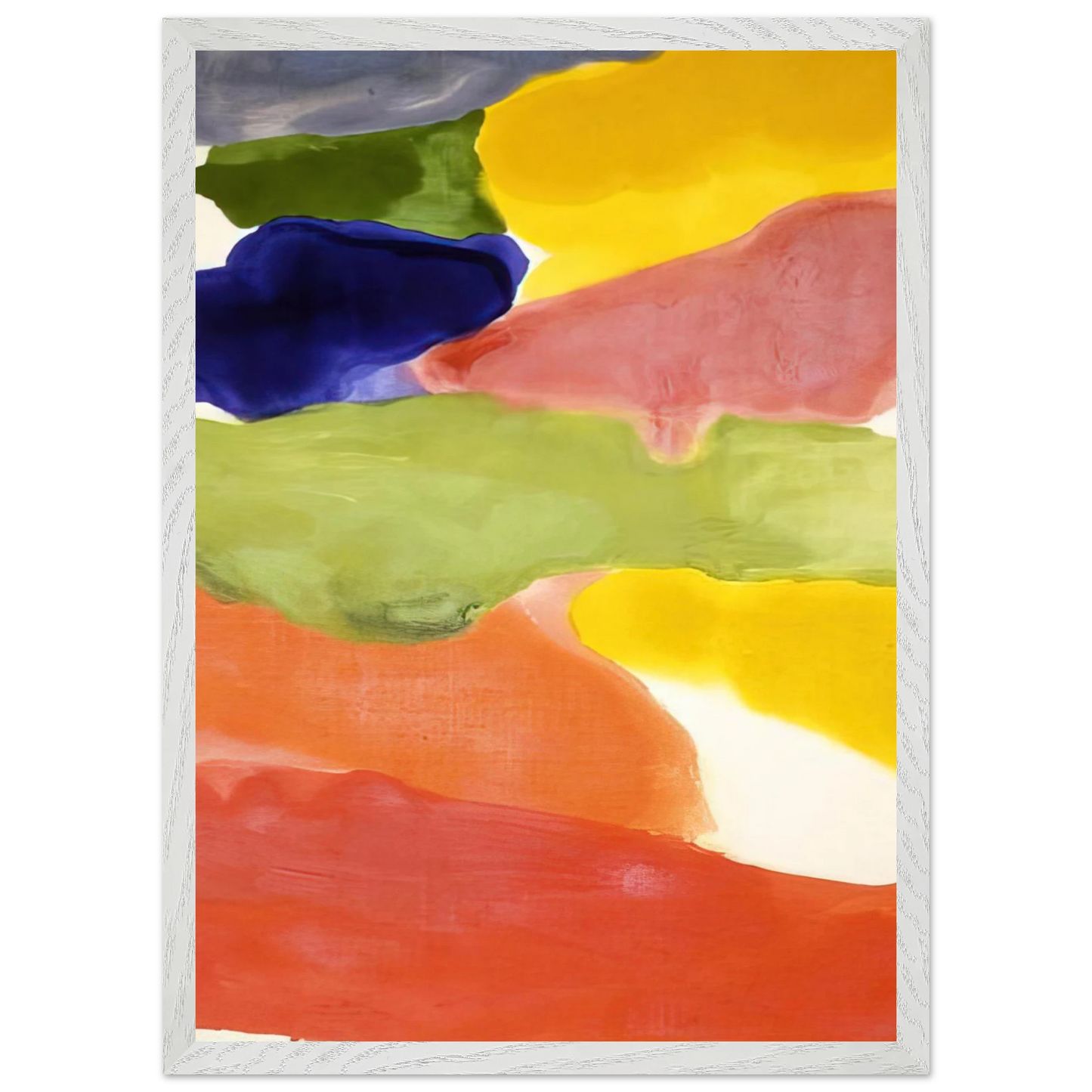 Helen Frankenthaler - Tutti-Fruitti - 1966 Wall art - A3 (29.7 x 42  cm) - Premium Wooden Framed Poster With Fine Art Paper-canvas - Black frame