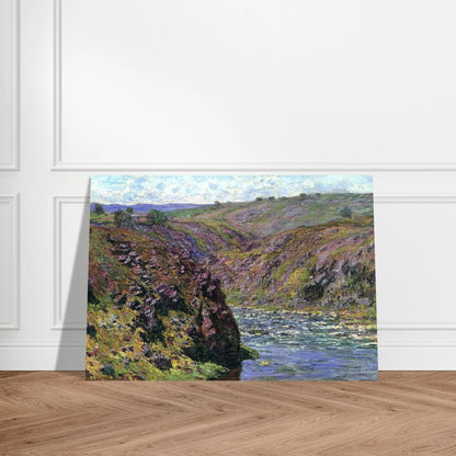 Valley of the Creuse, Sunlight Effect - claude monet Brushed Aluminum Print - 70x100 cm / 28x40 inches | claude monet Aluminum Print | claude monet Prints