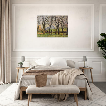 Chestnut Trees at the Jas de Bouffan - Paul Cézanne Acrylic Print - 70x100 cm / 28x40″ inches