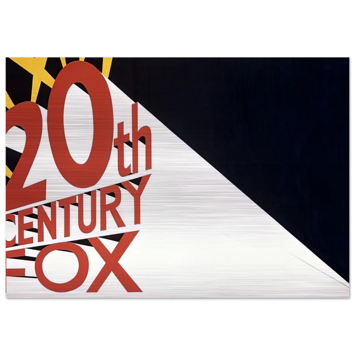LARGE TRADEMARK WITH EIGHT SPOTLIGHTS 1962 - Edward Ruscha Brushed Aluminum Print - 70x100 cm / 28x40 inches | Edward Ruscha Aluminum Print | Edward Ruscha Prints