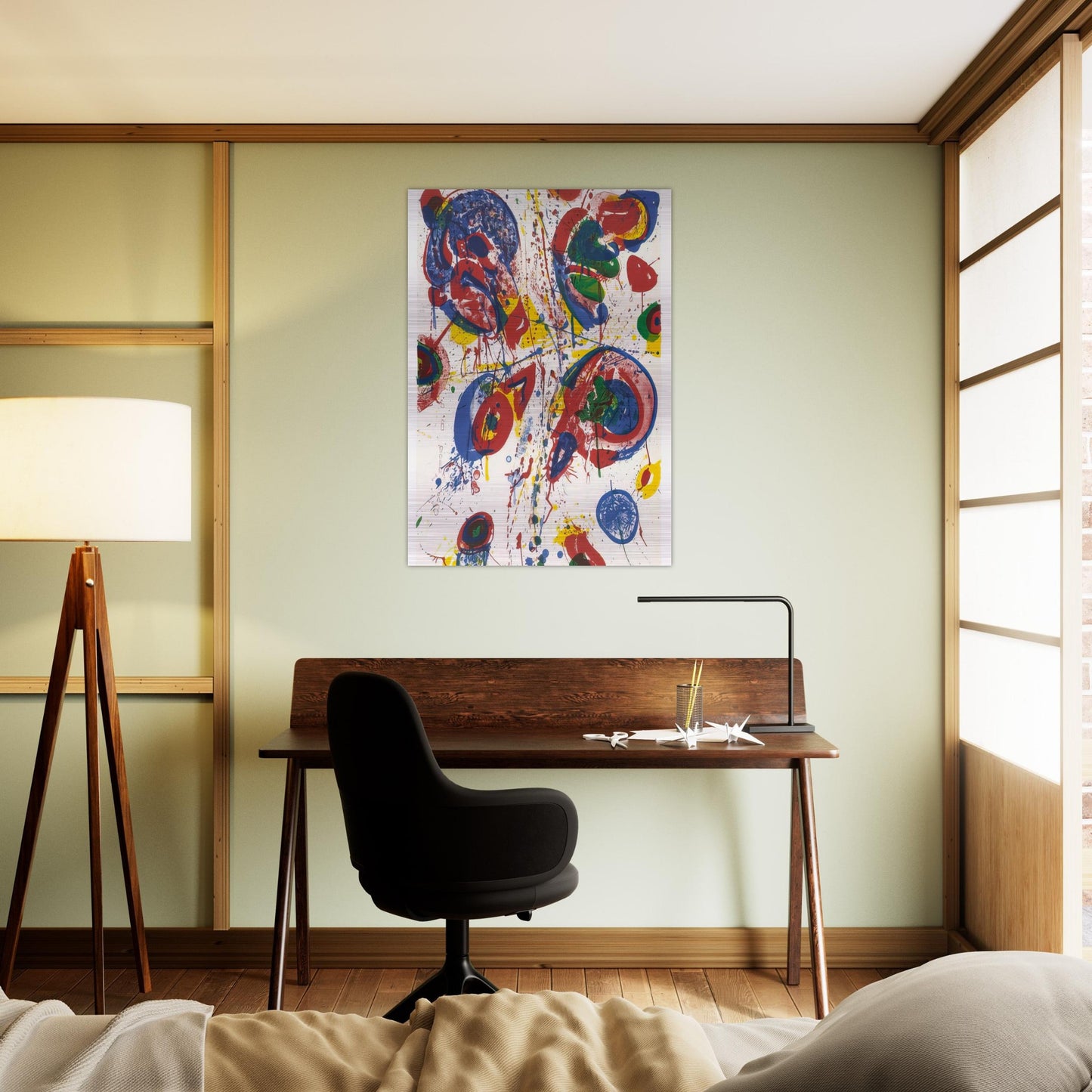 Bright Nothing - Sam Francis Brushed Aluminum Print - 70x100 cm / 28x40 inches | Sam Francis Aluminum Print | Sam Francis Prints