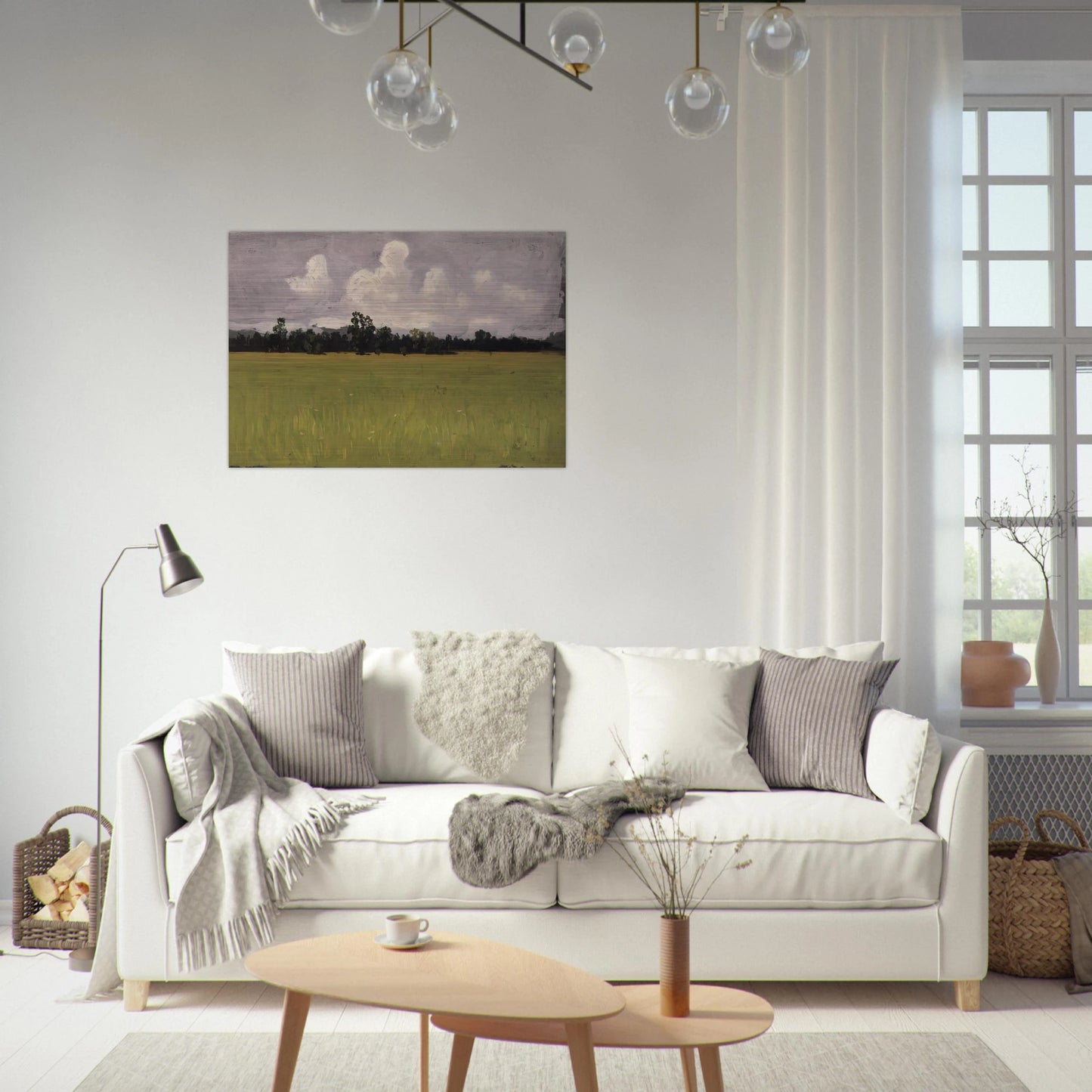 Autumn. Steppe - Arkhyp Kuindzhi Brushed Aluminum Print - 70x100 cm / 28x40 inches | Arkhyp Kuindzhi Aluminum Print | Arkhyp Kuindzhi Prints